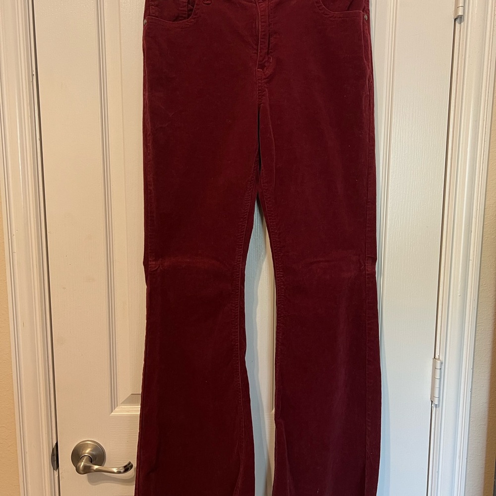 Rockin’ C - Women's Burgundy Corduroy Pants - Size 31